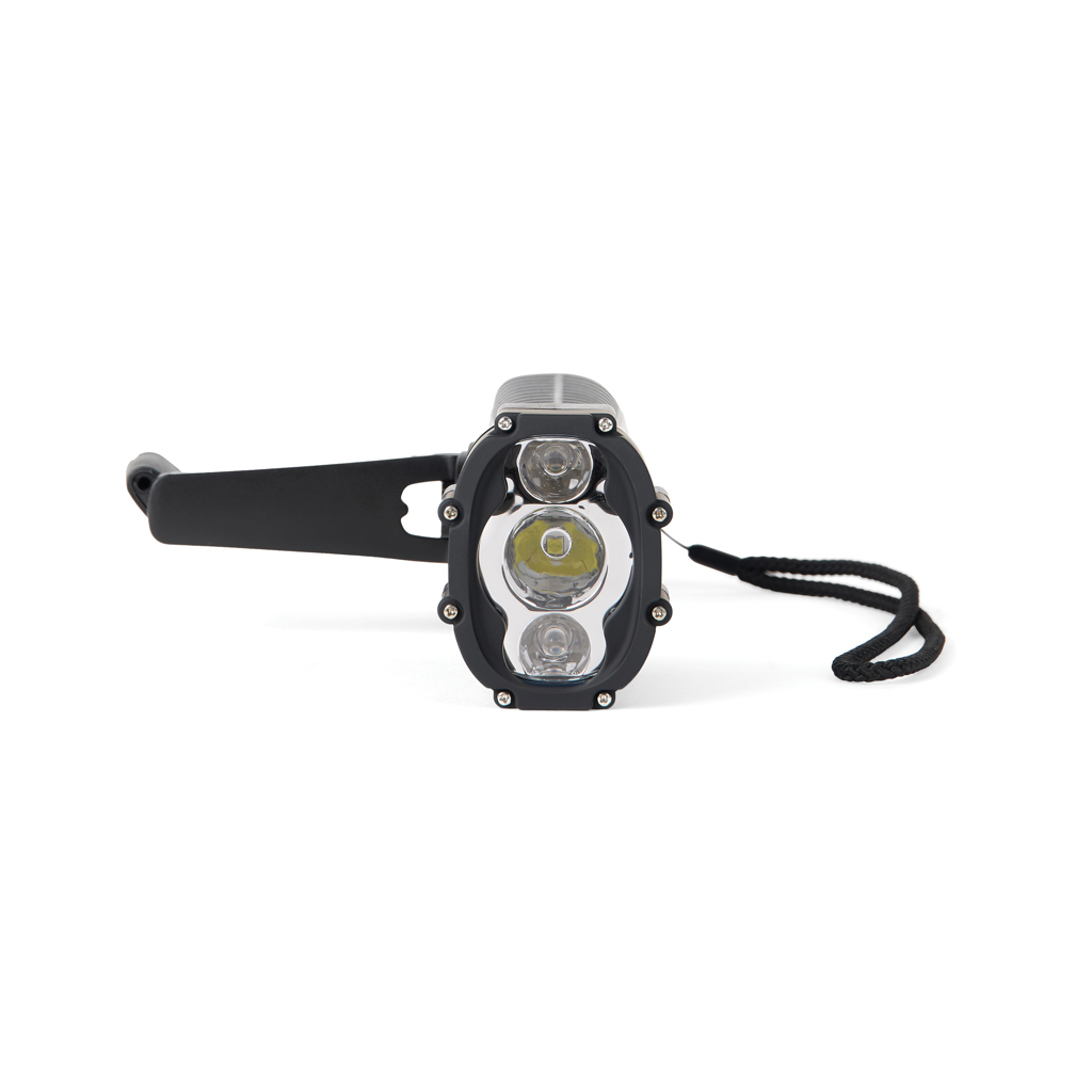 Nordic Drift Everest IPX8 Kurbel-Taschenlampe mit Powerbank, mit Logo bedruckbar