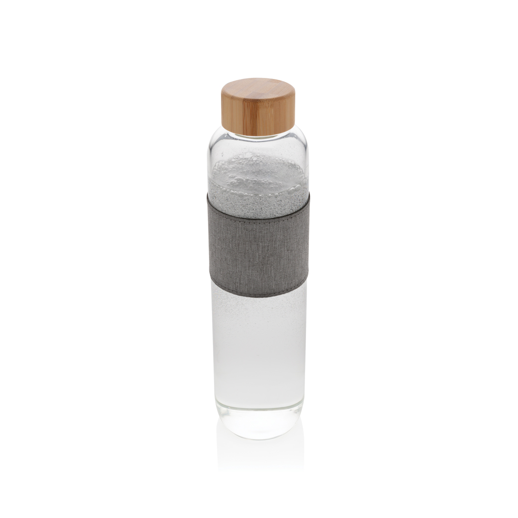 XD Collection Impact Borosilikat-Glasflasche 750 ml mit Bambusdeckel XD Collection Impact Borosilikat-Glasflasche 750 ml mit Bambusdeckel