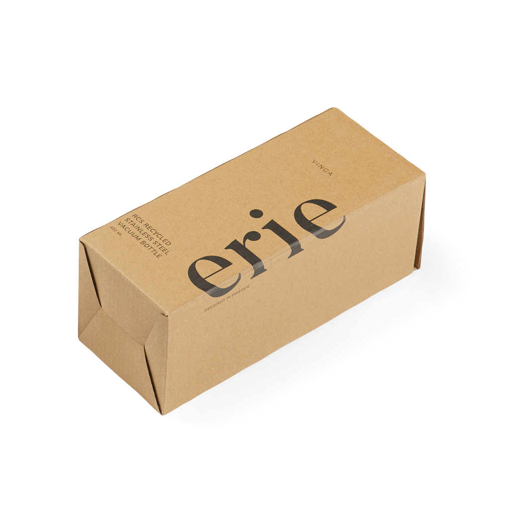 VINGA Erie 450 ml Vakuumflasche aus RCS-recyceltem Edelstahl VINGA Erie 450 ml Vakuumflasche aus RCS-recyceltem Edelstahl