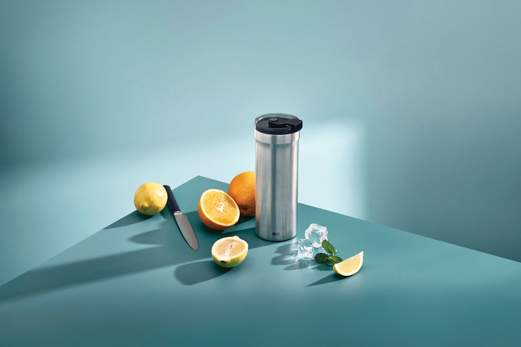 AdHoc Thermobecher Pulse 500 ml aus Edelstahl mit Logo AdHoc Thermobecher Pulse 500 ml aus Edelstahl mit Logo
