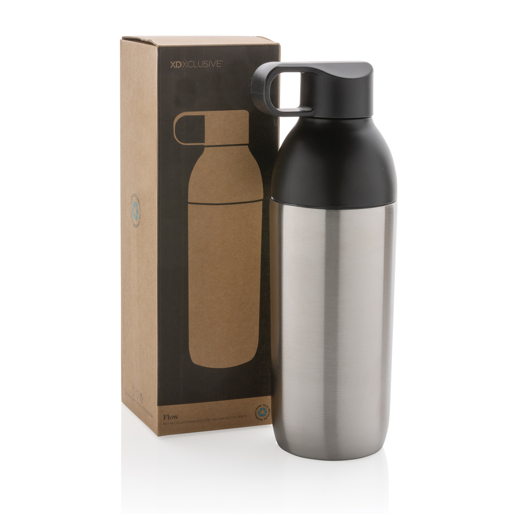 XD Xclusive Flow Vakuumflasche 540 ml aus RCS-recyceltem Edelstahl, bedruckbar XD Xclusive Flow Vakuumflasche 540 ml aus RCS-recyceltem Edelstahl, bedruckbar