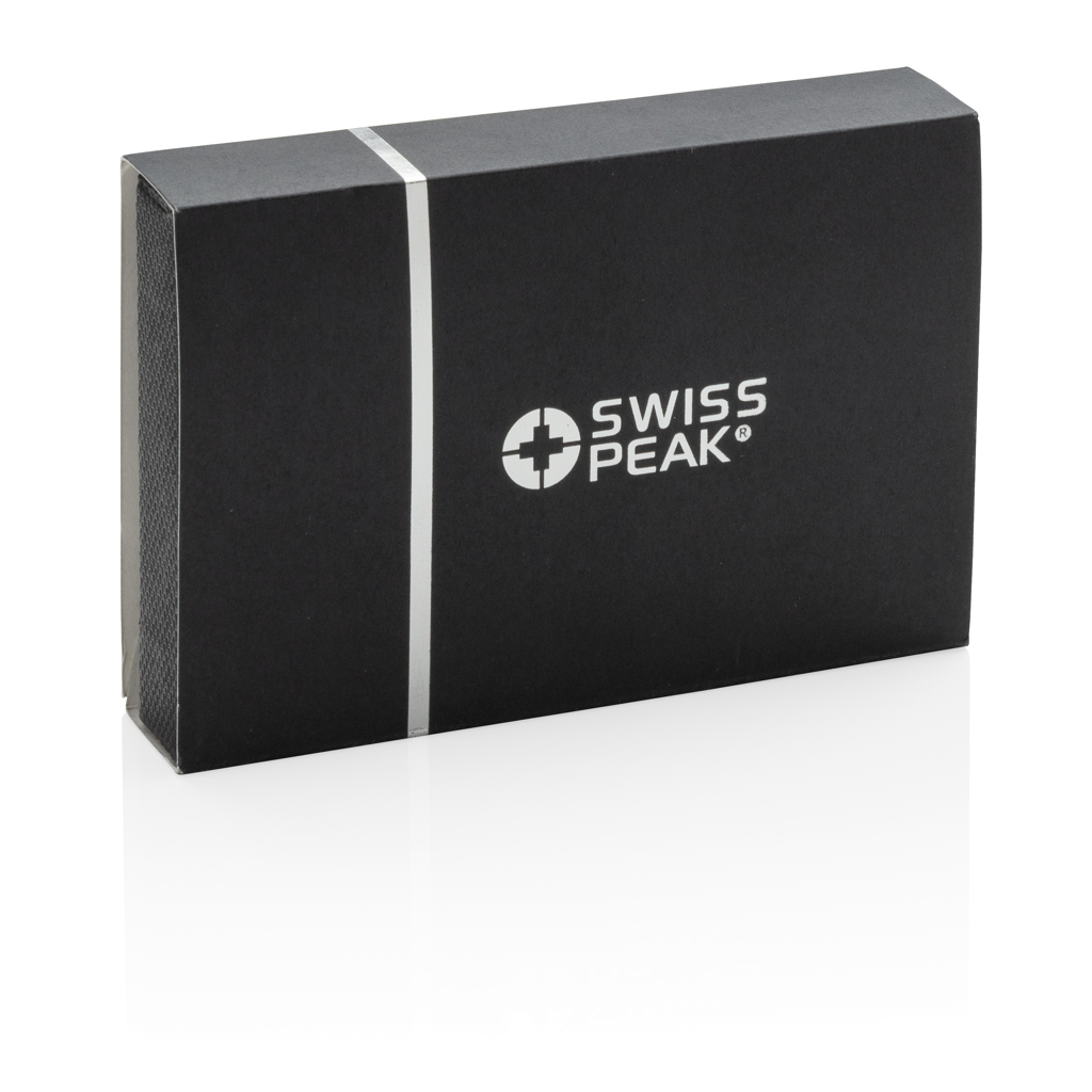 Swiss Peak RFID Anti-Skimming Kartenhalter PU mit Lasergravur Swiss Peak RFID Anti-Skimming Kartenhalter PU mit Lasergravur