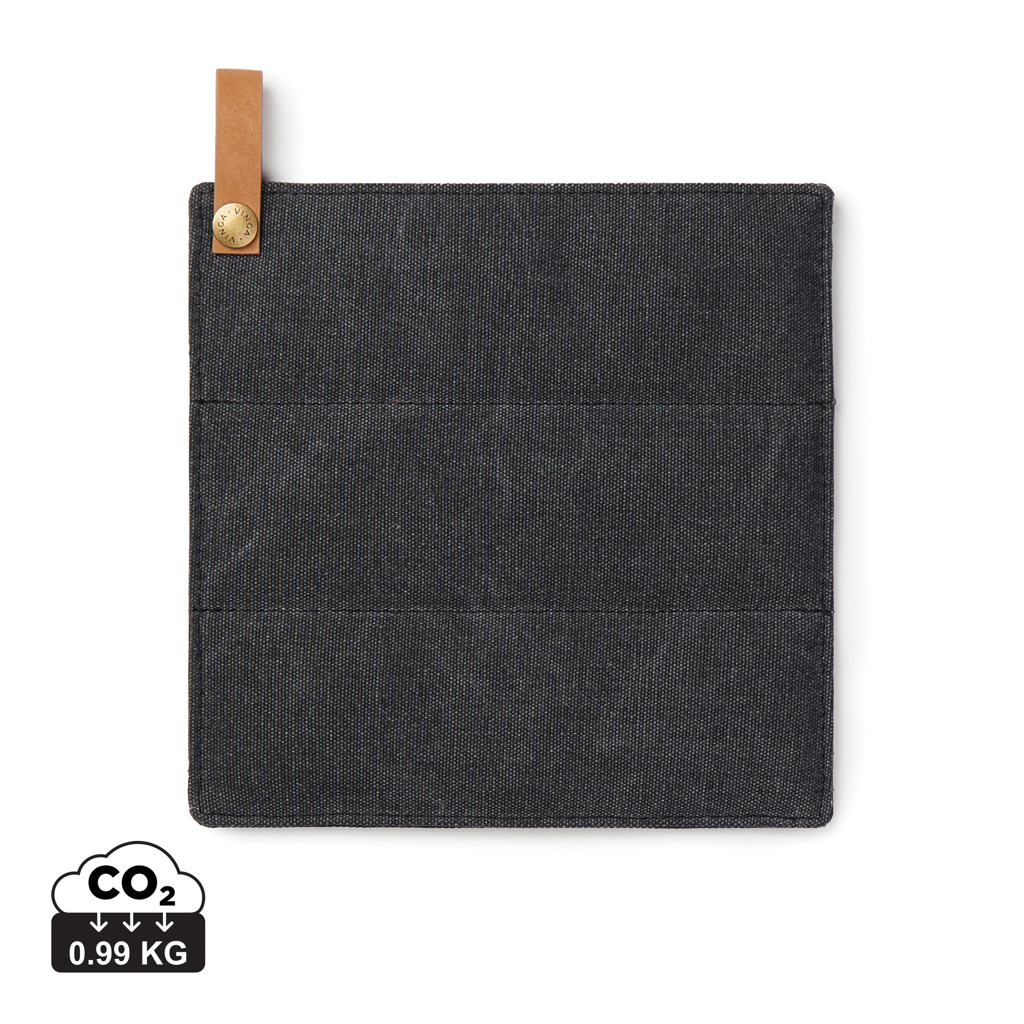 VINGA Canvas Topflappen Hitzeschutz Profi - schwarz