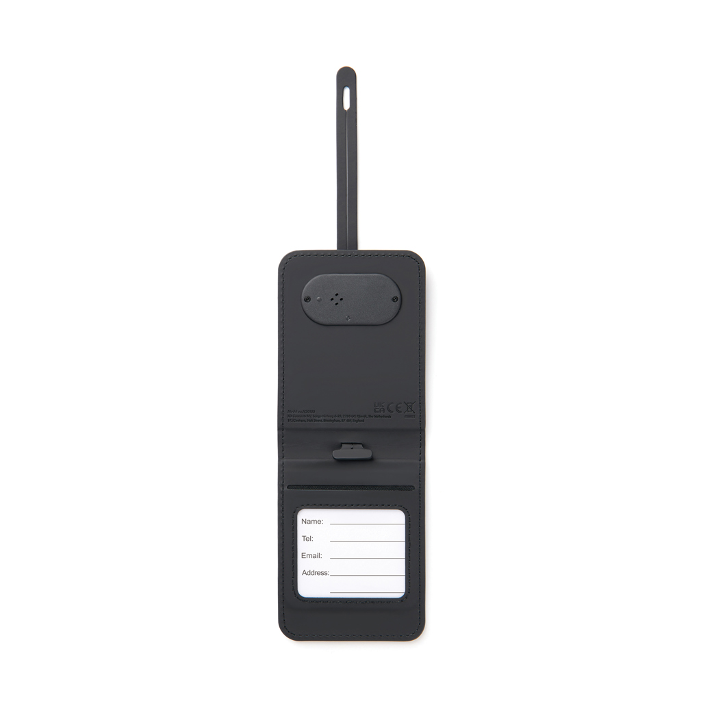 VINGA Baltimore Bluetooth-Kofferanhänger mit Dual-Finder aus RCS-recyceltem ABS