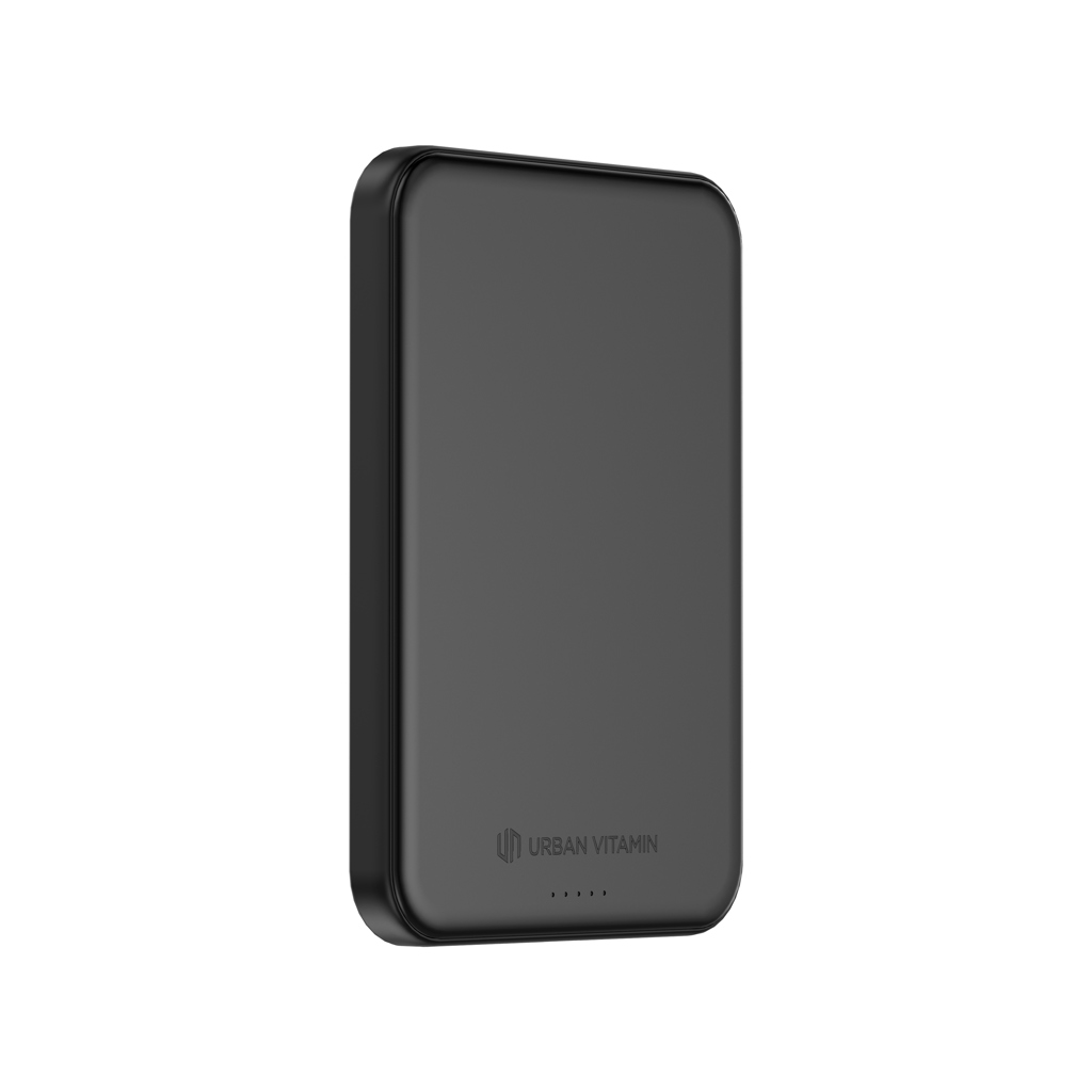 Urban Vitamin Pomona magnetische Powerbank 5000mAh Qi2.2 25W mit Logodruck Urban Vitamin Pomona magnetische Powerbank 5000mAh Qi2.2 25W mit Logodruck