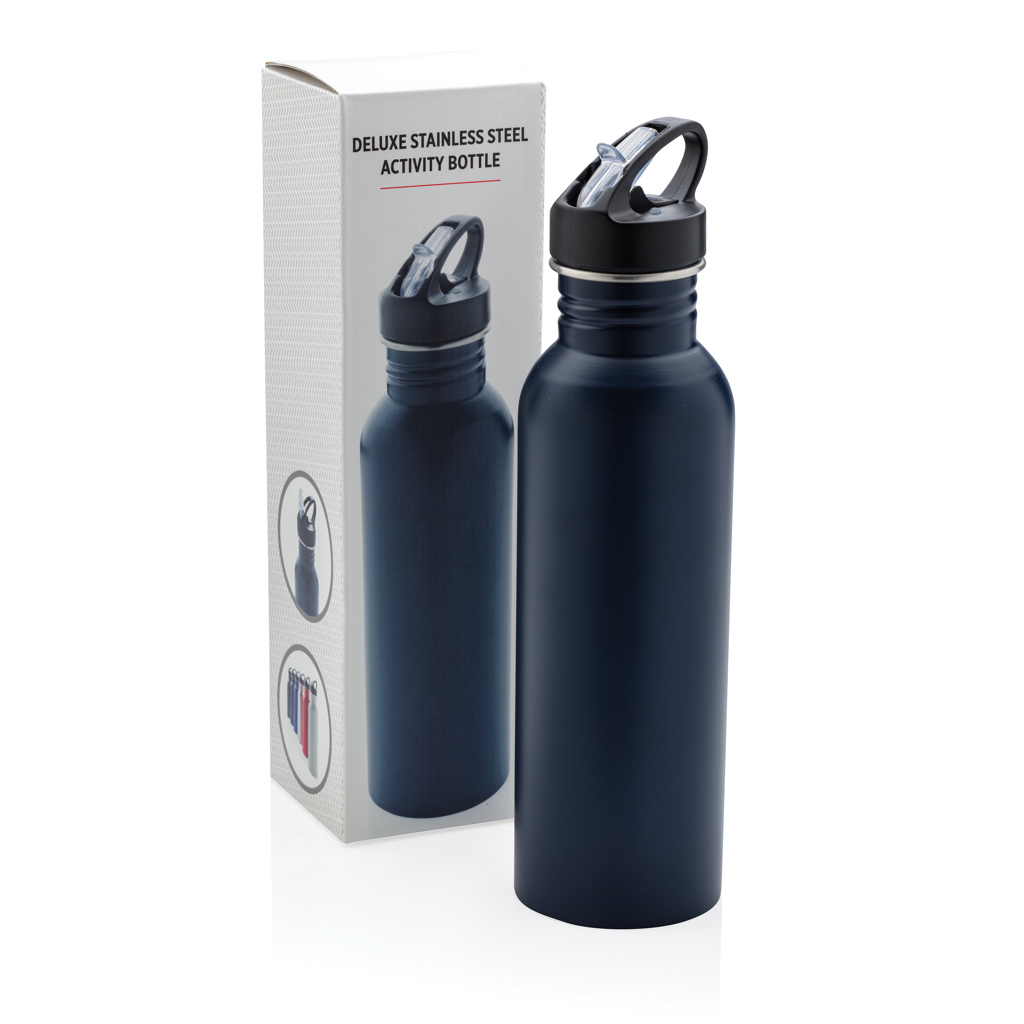 XD Collection Deluxe Sportflasche 710 ml aus Edelstahl mit Logo-Veredelung XD Collection Deluxe Sportflasche 710 ml aus Edelstahl mit Logo-Veredelung