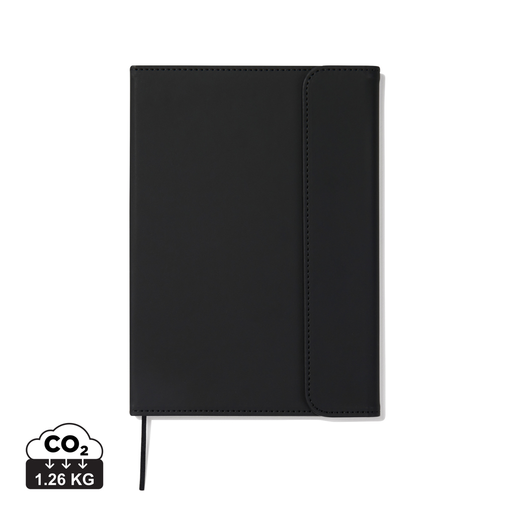 VINGA Baltimore A5-Notizbuch aus GRS-recyceltem PU und Papier