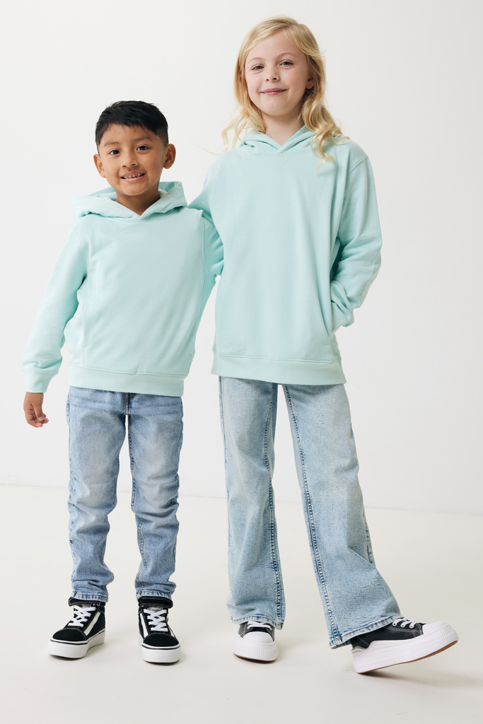 IQONIQ Yengo Kids Hoodie aus Bio- und recycelter Baumwolle, bedruckbar