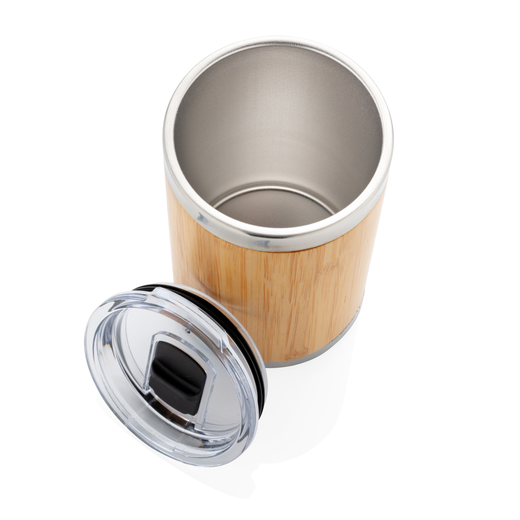 Bambus Coffee-To-Go Becher 270ml, 304 Edelstahl – braun Bambus Coffee-To-Go Becher 270ml, 304 Edelstahl – braun