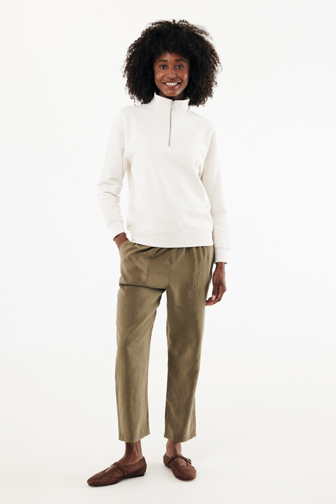 iqoniq Elgon Unisex Quarter-Zip Pullover aus 30 % recycelter & 70 % Bio-Baumwolle, 300 g/m², bedruckbar iqoniq Elgon Unisex Quarter-Zip Pullover aus 30 % recycelter & 70 % Bio-Baumwolle, 300 g/m², bedruckbar