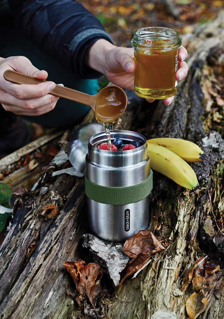 Black+Blum Food Flask 400 ml — vakuumisolierte Edelstahl-Thermobox mit Schöpflöffel