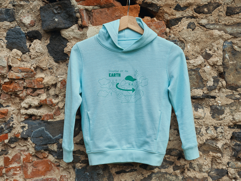 IQONIQ Yengo Kids Hoodie aus Bio- und recycelter Baumwolle, bedruckbar