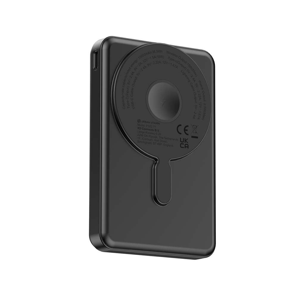 Urban Vitamin Delano 5-in-1 Powerbank 10.000mAh 20W PD magnetisch mit Wunschlogo