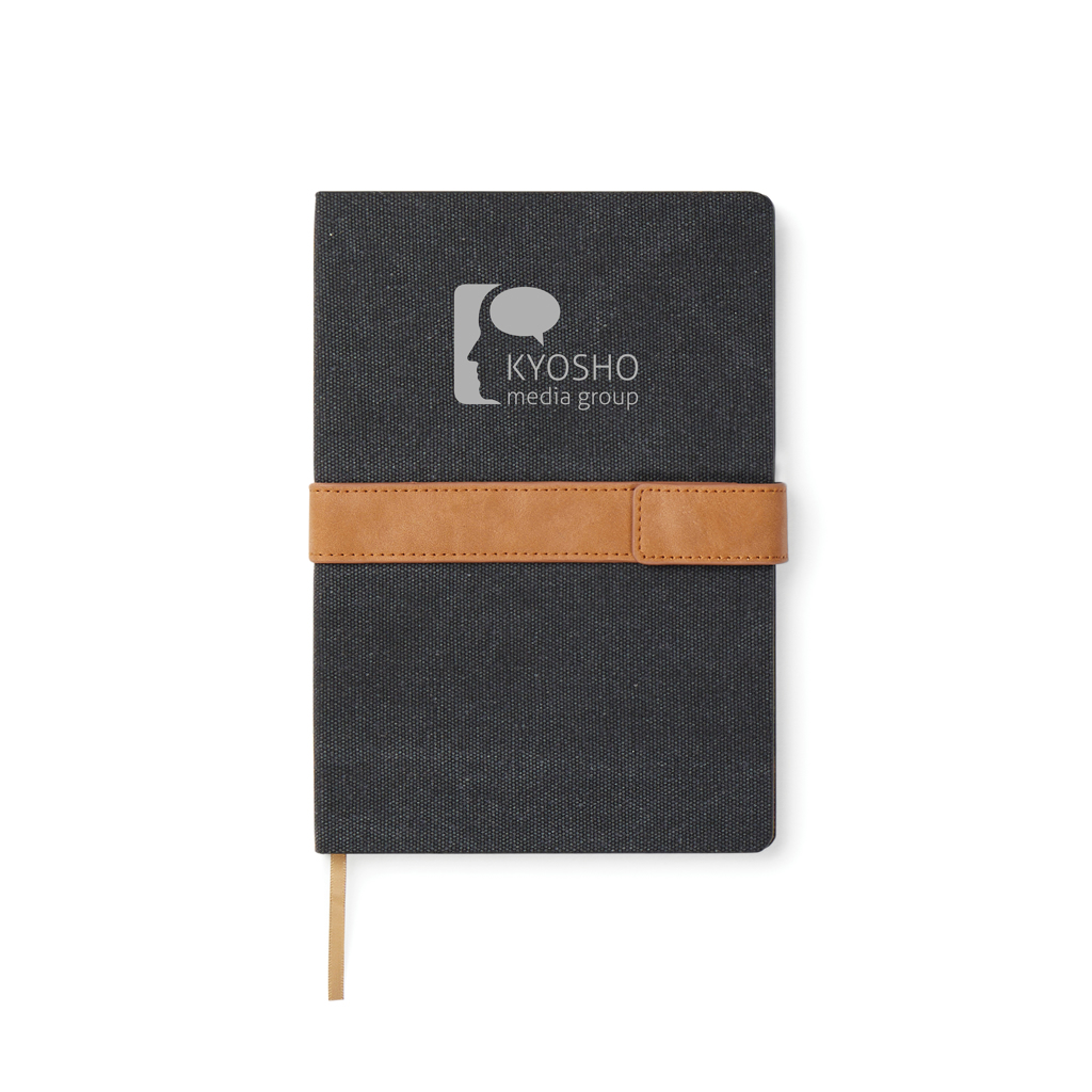 VINGA Bosler A5-Notizbuch aus RCS-recyceltem Papier, mit Logo veredelbar