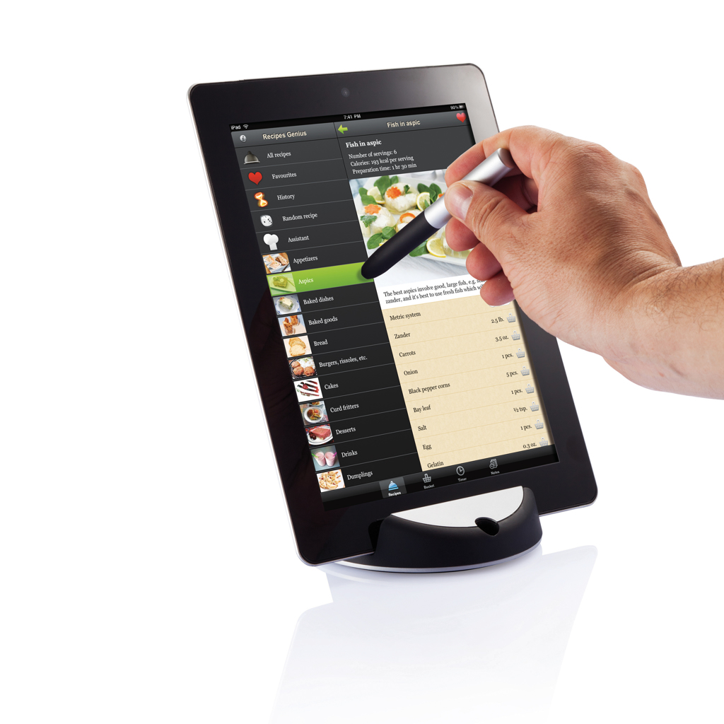 XD Design Chef Tabletständer mit integriertem Touchpen für die Küche XD Design Chef Tabletständer mit integriertem Touchpen für die Küche