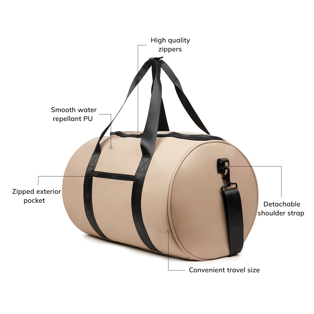 VINGA Baltimore Sporttasche aus Nubuck-PU, bedruckbar VINGA Baltimore Sporttasche aus Nubuck-PU, bedruckbar
