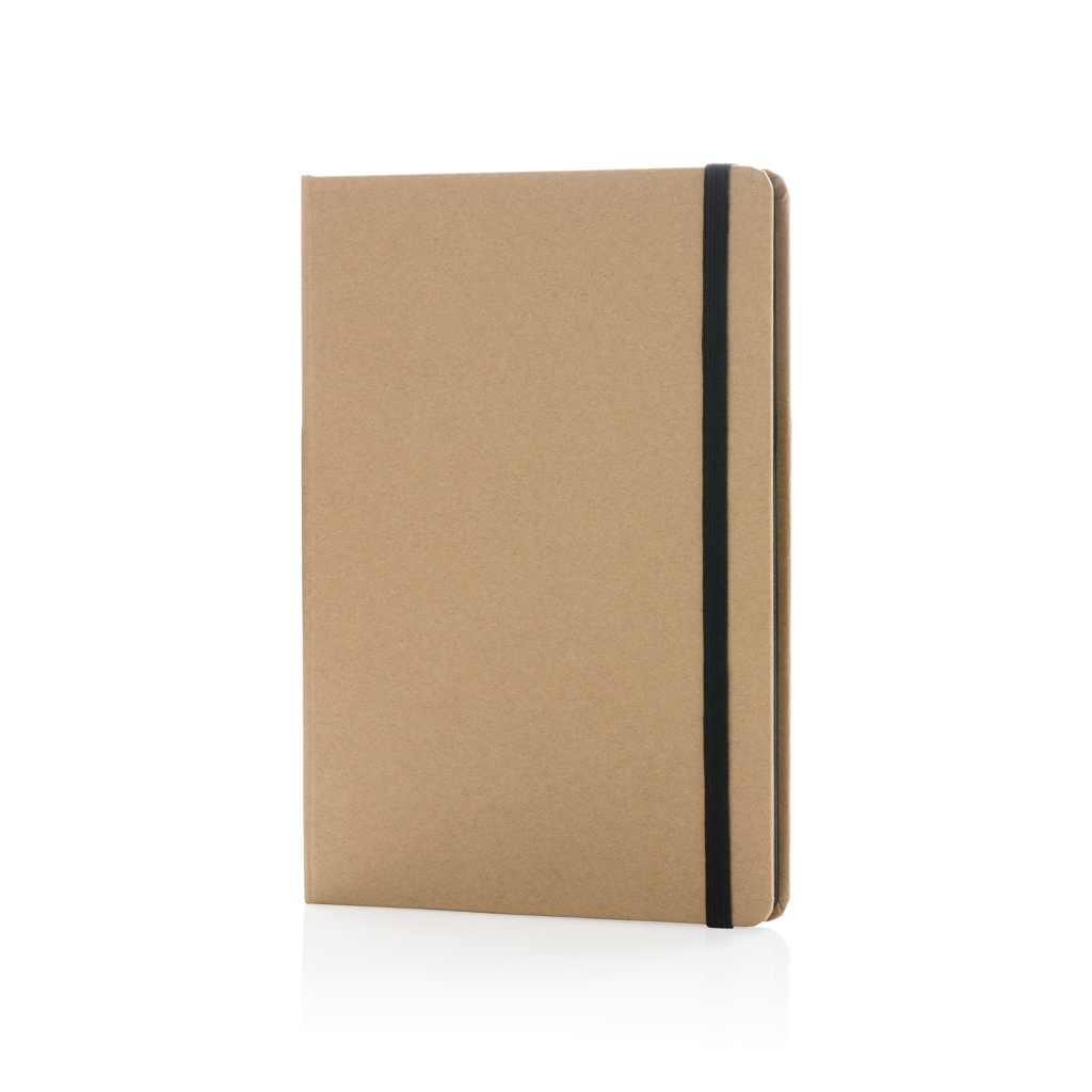 Kraft A5 Notizbuch mit Recyclingpapier, FSC Mix & BSCI, bedruckbar