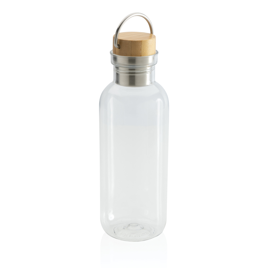 RCS rPET Trinkflasche mit FSC-Bambusdeckel und Griff, 680 ml — XD Collection