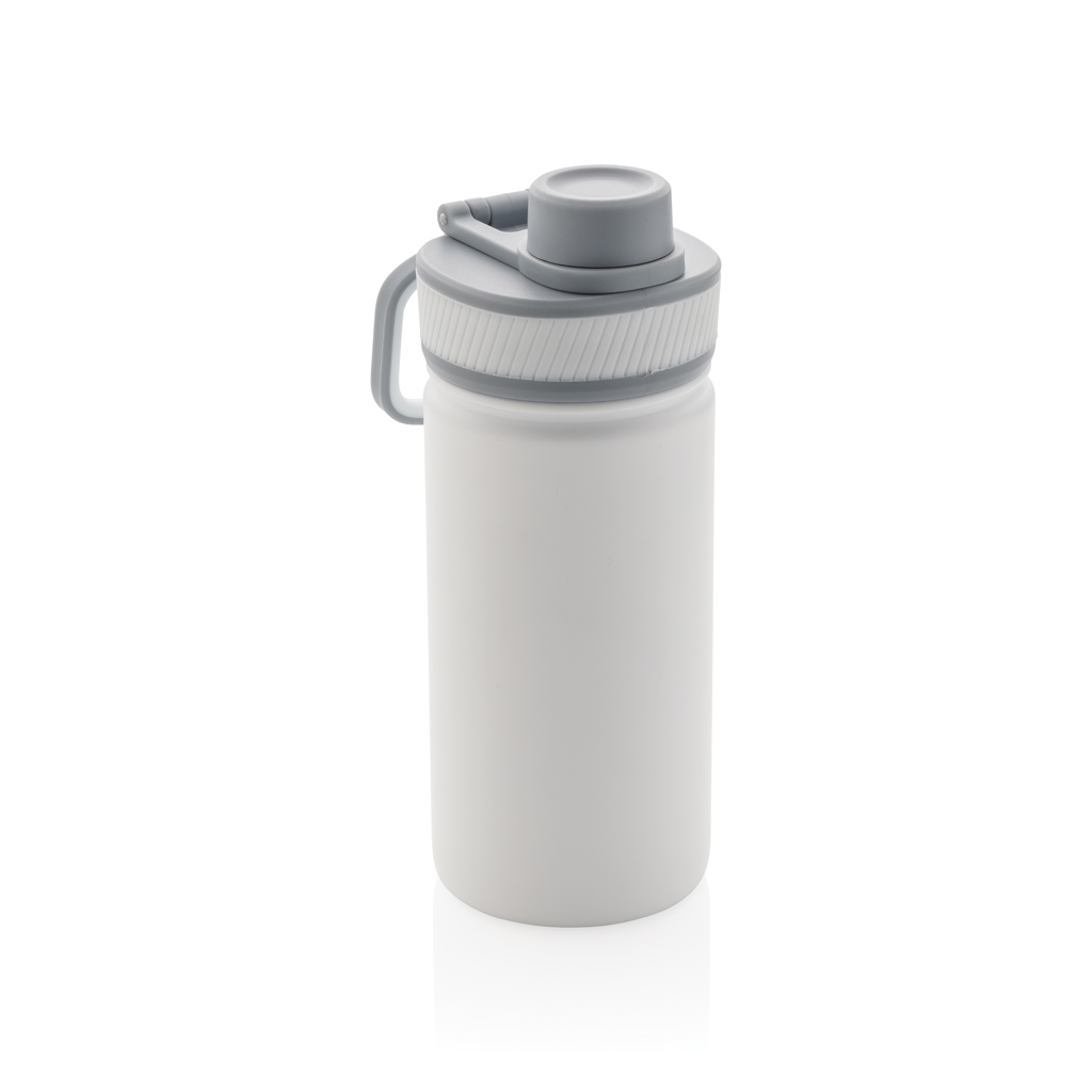 Edelstahl Vakuum-Trinkflasche 550 ml 5h kalt/15h warm weiß