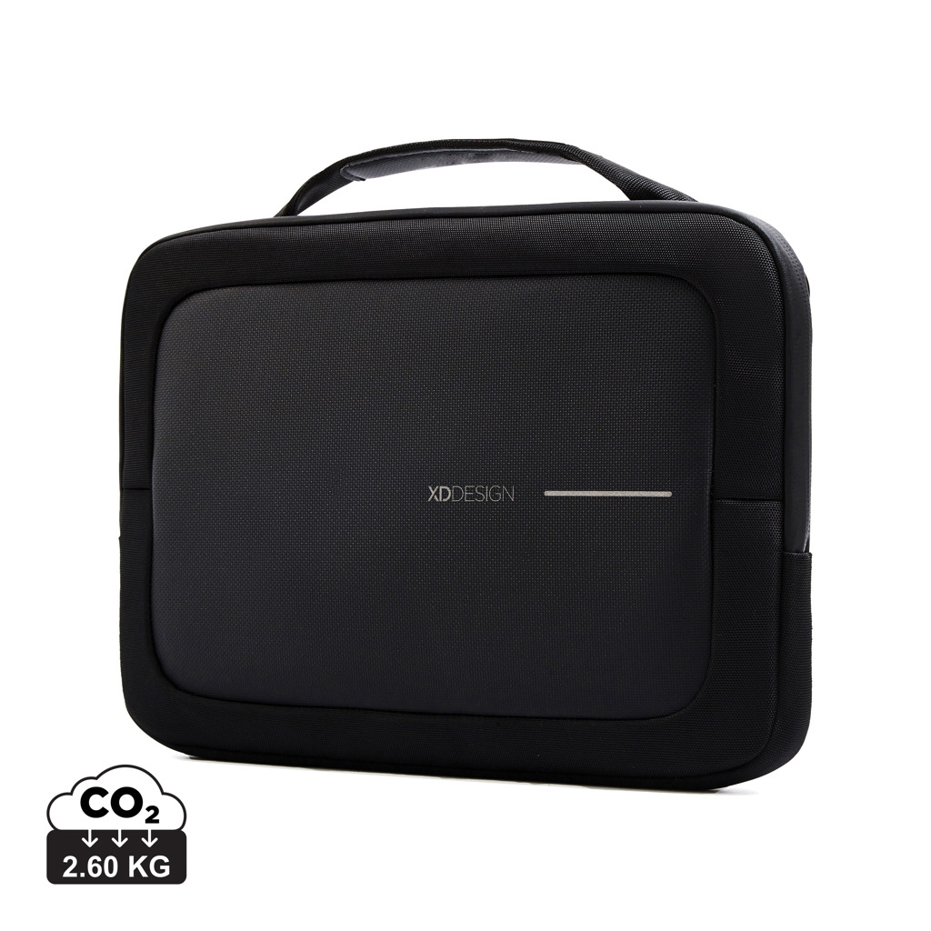 XD Design 14 Zoll Laptoptasche rPET schwarz – mit Logo bedruckbar