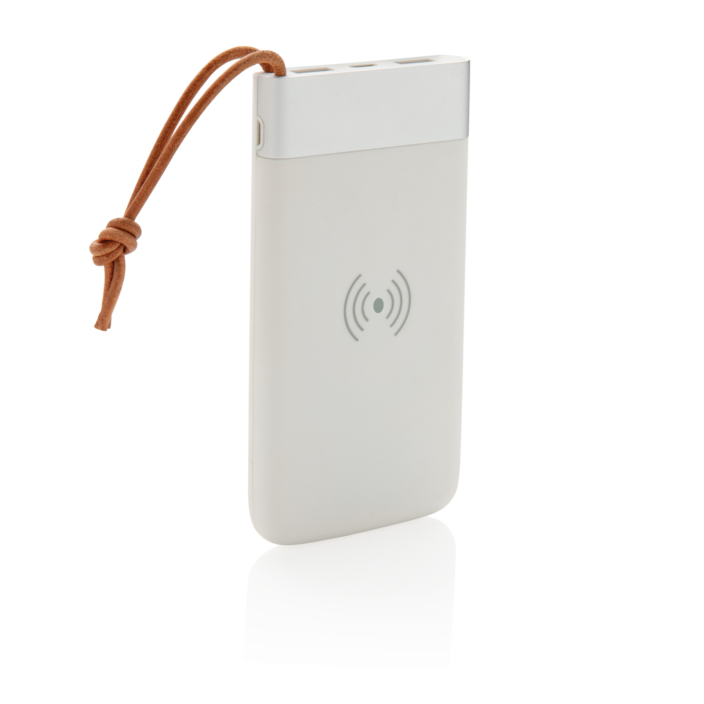 Pro Powerbank 8000 mAh Qi Wireless 5W – weiß Pro Powerbank 8000 mAh Qi Wireless 5W – weiß