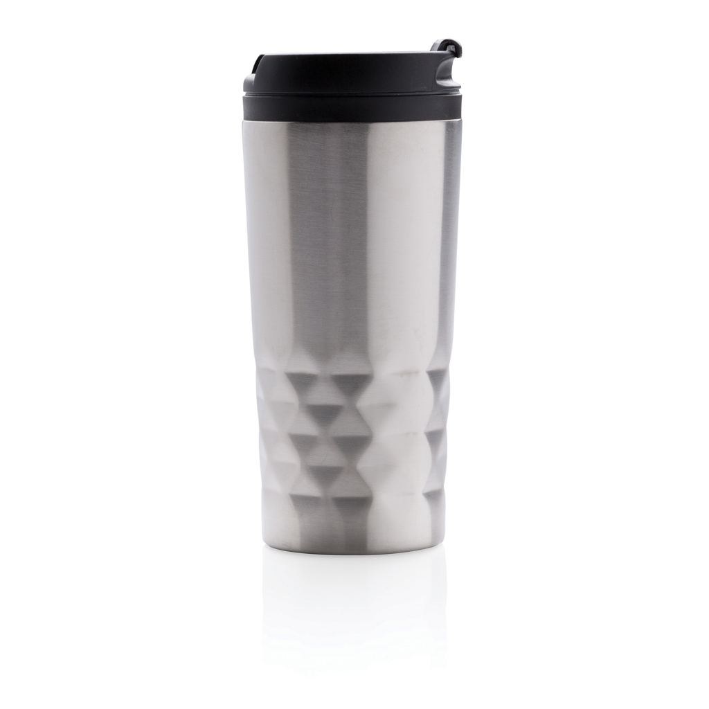 XD Collection Geometrischer Becher 300 ml aus Edelstahl mit Logo bedruckbar XD Collection Geometrischer Becher 300 ml aus Edelstahl mit Logo bedruckbar