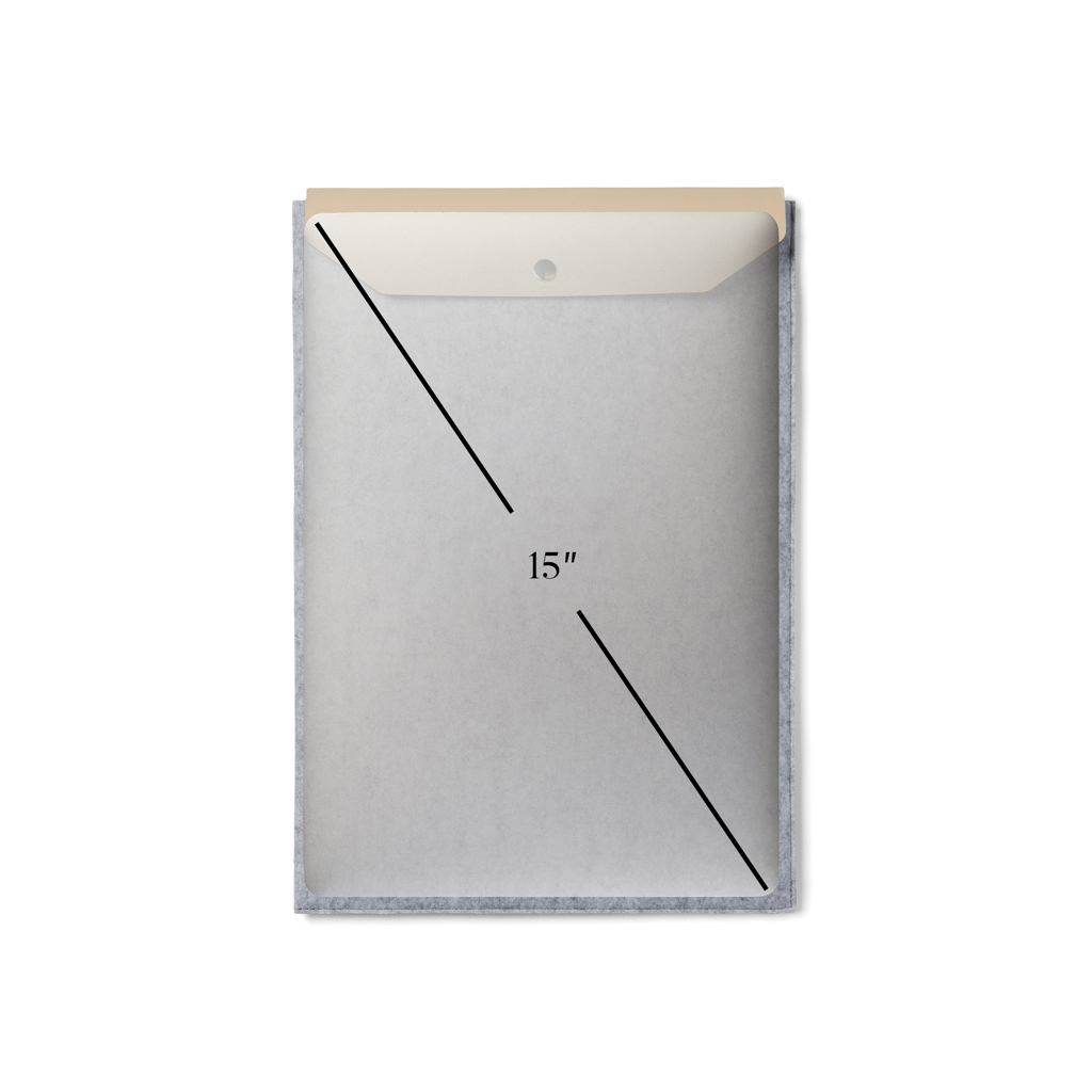 VINGA Albon Laptophülle 15 Zoll aus GRS-recyceltem Filz mit PU-Klappe VINGA Albon Laptophülle 15 Zoll aus GRS-recyceltem Filz mit PU-Klappe