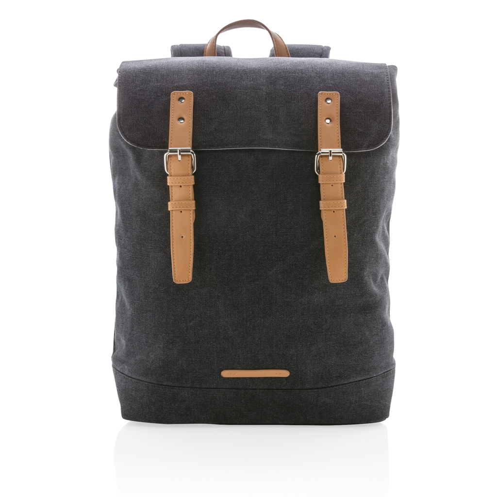 XD Collection Canvas Laptop-Rucksack 15,6 Zoll PVC-frei mit Magnetverschluss XD Collection Canvas Laptop-Rucksack 15,6 Zoll PVC-frei mit Magnetverschluss