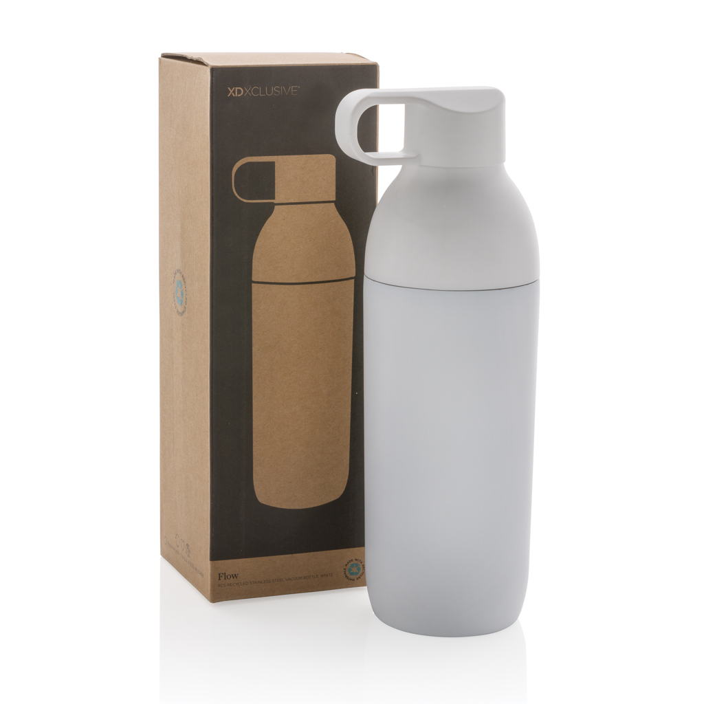 XD Xclusive Flow Vakuumflasche 540 ml aus RCS-recyceltem Edelstahl, bedruckbar XD Xclusive Flow Vakuumflasche 540 ml aus RCS-recyceltem Edelstahl, bedruckbar