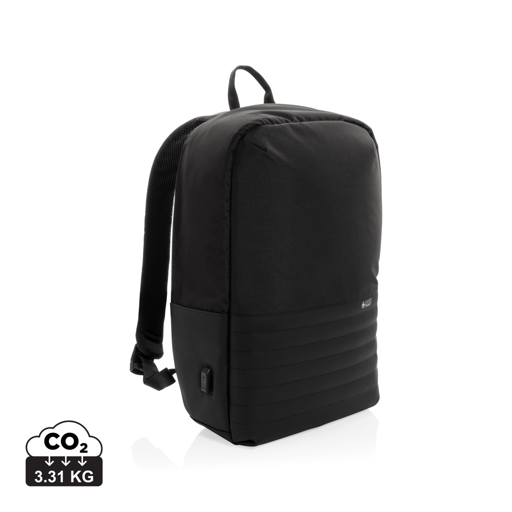 Swiss Peak AWARE Anti-Theft Laptop-Rucksack 15,6 Zoll aus rPET