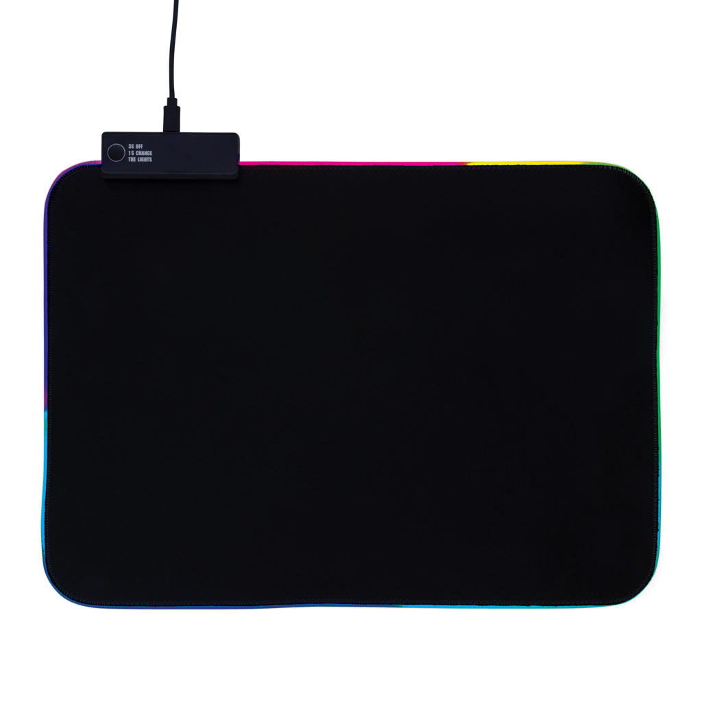 RGB Pro Gaming Mauspad, PVC-frei & rutschfest – schwarz