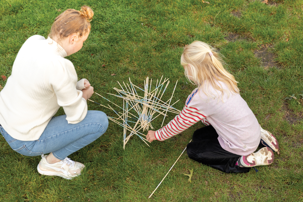 XD Collection Giant Mikado-Set aus Bambus, 41 Stäbe mit Baumwollbeutel zum Bedrucken XD Collection Giant Mikado-Set aus Bambus, 41 Stäbe mit Baumwollbeutel zum Bedrucken