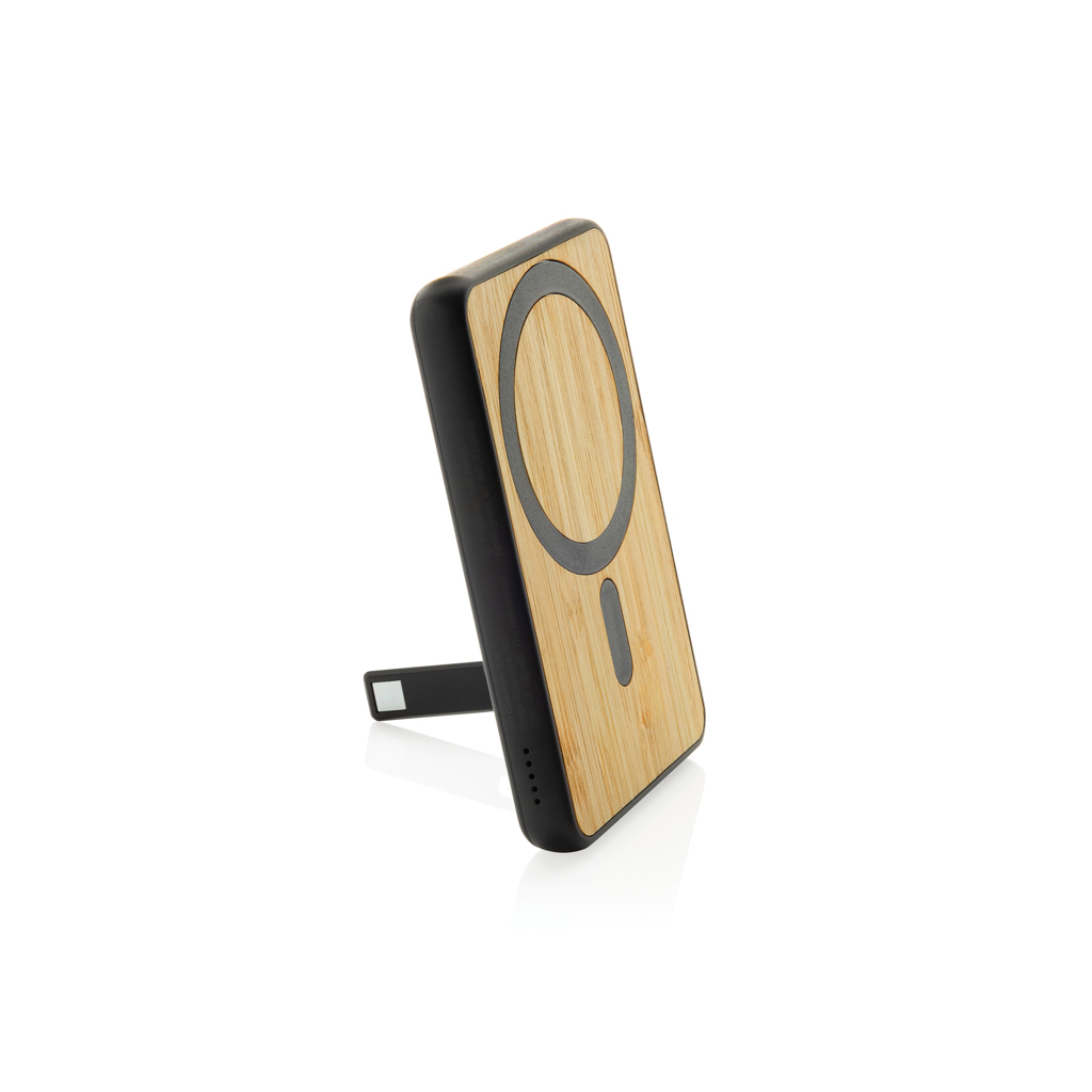 XD Collection Zen 5000mAh Wireless Bambus-Powerbank aus recyceltem ABS