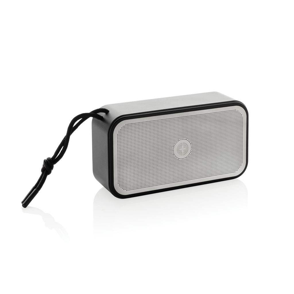 Swiss Peak 10W Bass-Lautsprecher aus recyceltem Aluminium mit Lasergravur