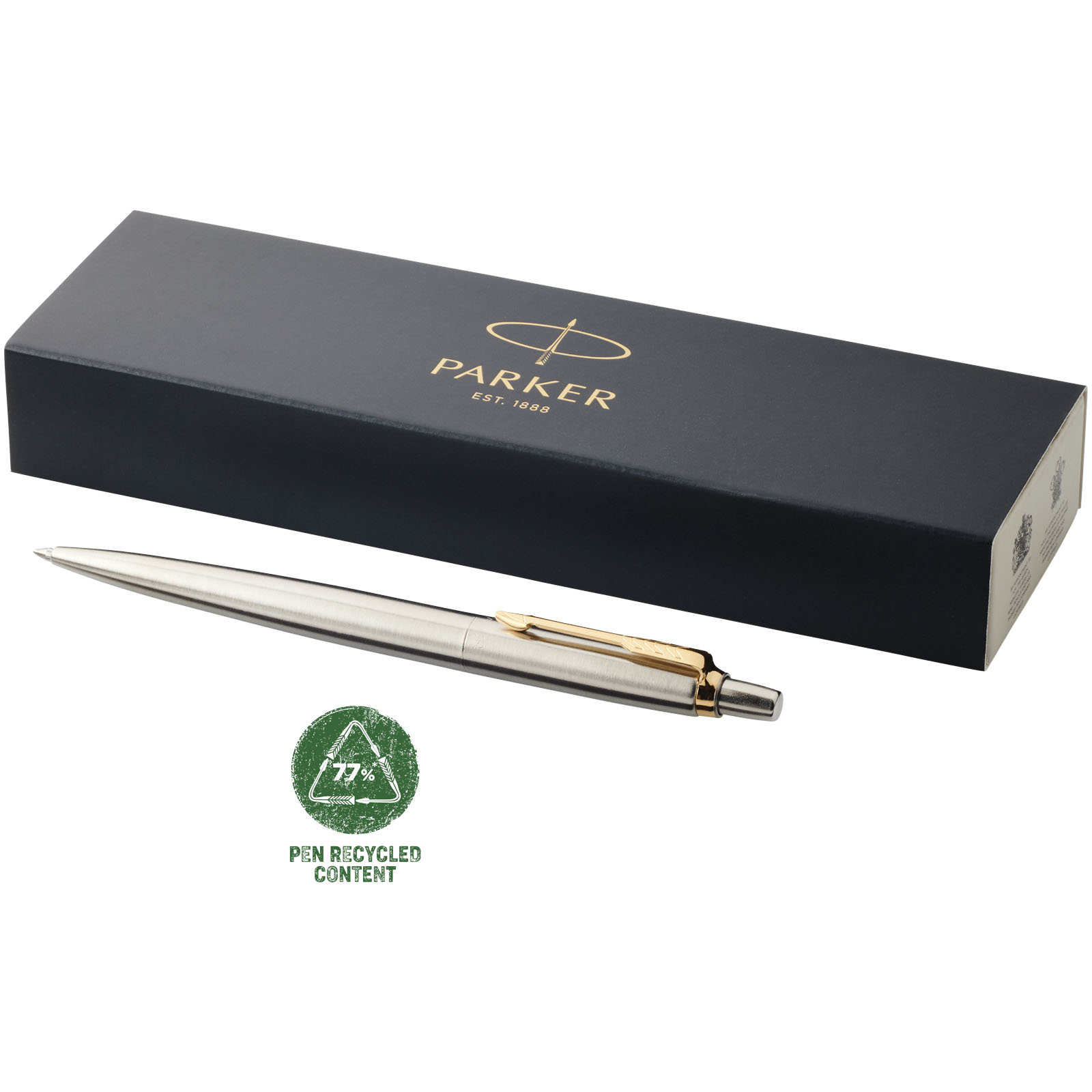 Parker Jotter Edelstahl Kugelschreiber (blaue Mine) Parker Jotter Edelstahl Kugelschreiber (blaue Mine)