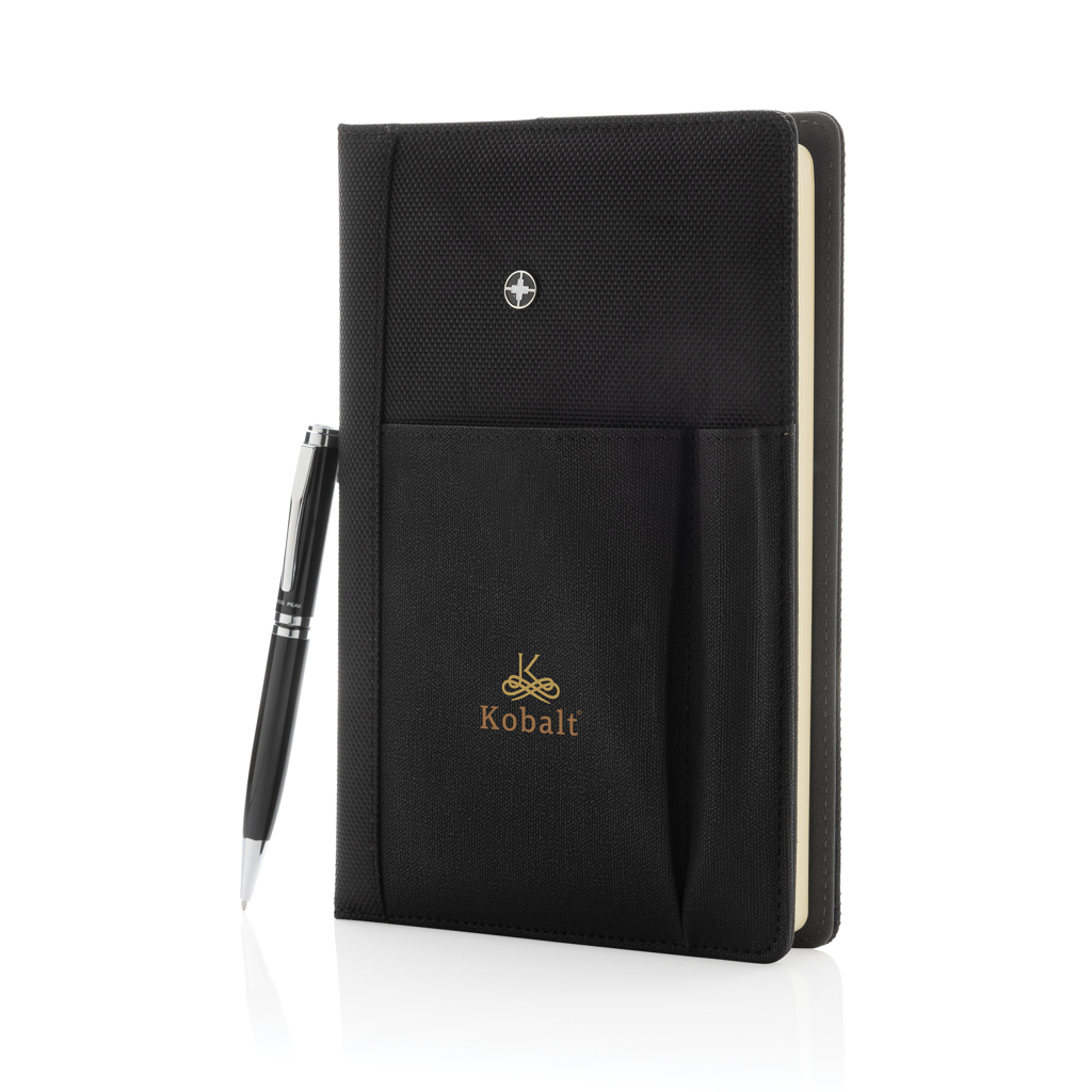 Swiss Peak Notizbuch & Stift Set Executive mit Lasergravur Swiss Peak Notizbuch & Stift Set Executive mit Lasergravur