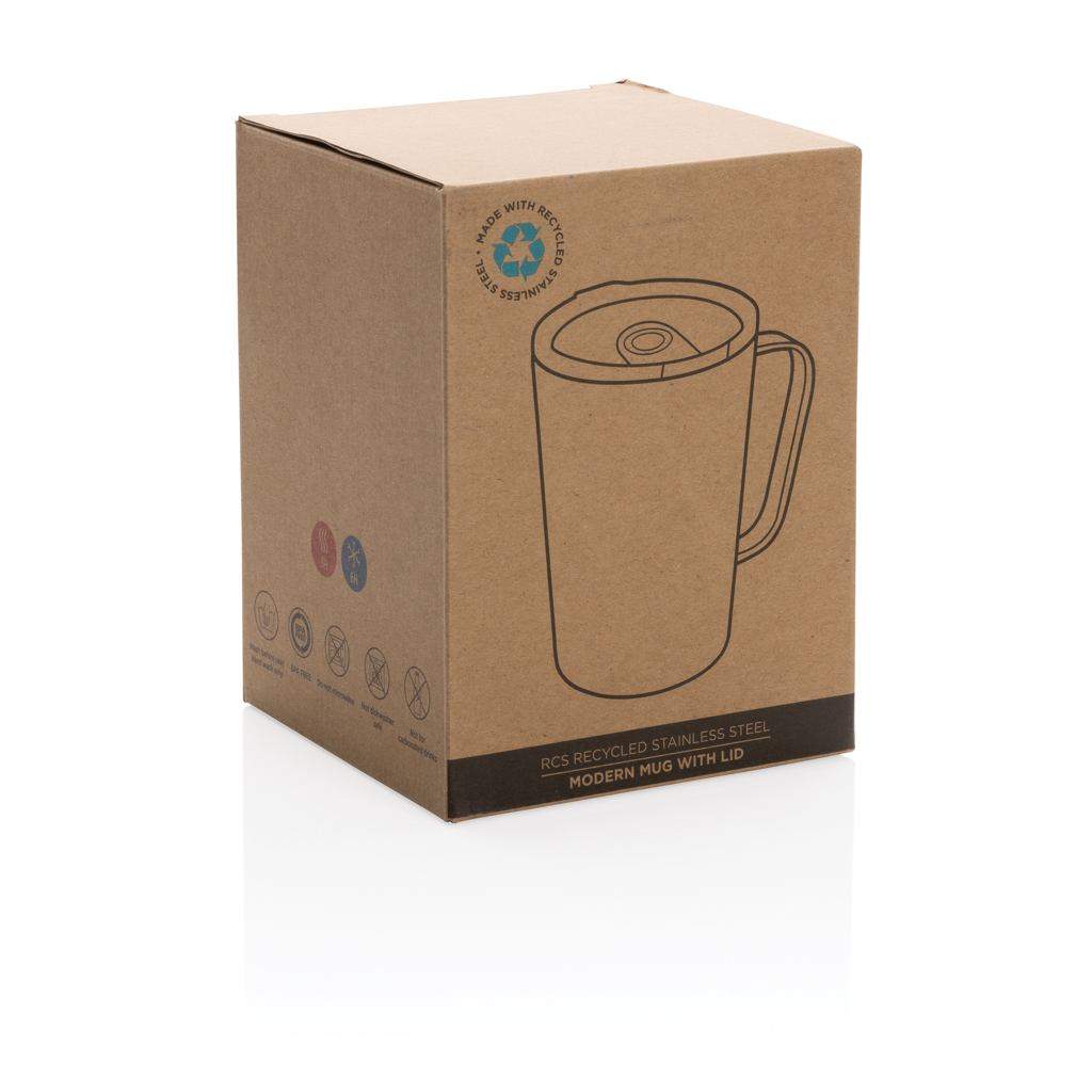 RCS Becher aus recyceltem Edelstahl – Stilvolles Werbegeschenk für Events