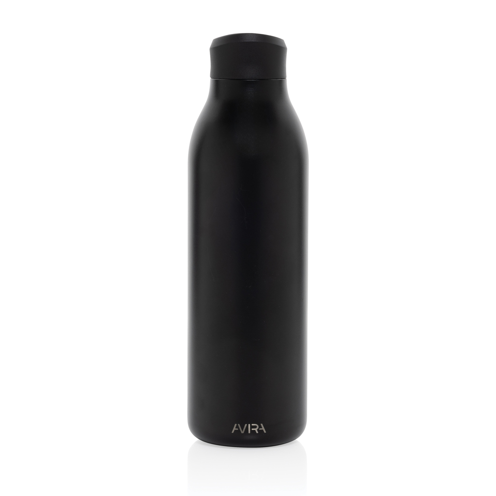 Avira Alok 360 Klick-Trinkflasche 600 ml aus RCS-zertifiziert recyceltem Edelstahl mit Logo bedruckbar