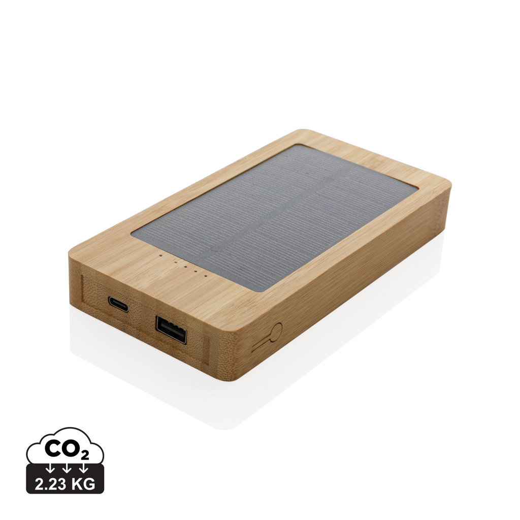 Sunwick Solar-Powerbank 10.000 mAh aus FSC-Bambus, bedruckbar Sunwick Solar-Powerbank 10.000 mAh aus FSC-Bambus, bedruckbar
