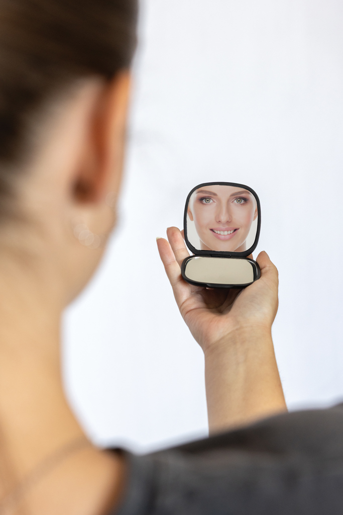 Reflecta Make-Up Spiegel aus RCS-recyceltem ABS Reflecta Make-Up Spiegel aus RCS-recyceltem ABS