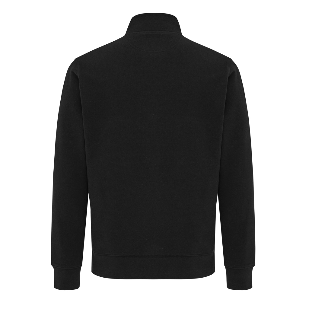 iqoniq Elgon Unisex Quarter-Zip Pullover aus 30 % recycelter & 70 % Bio-Baumwolle, 300 g/m², bedruckbar