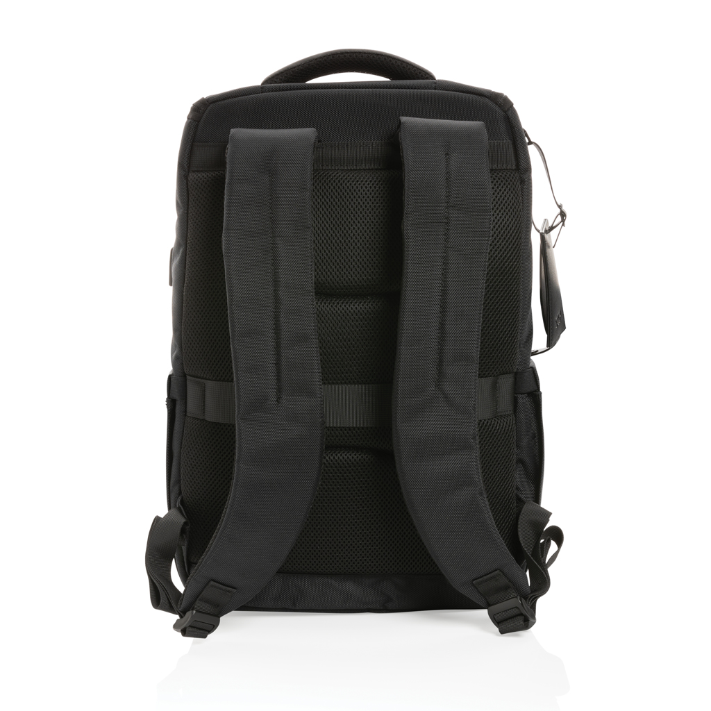 Swiss Peak Voyager 15.6" Laptop-Rucksack aus rPET, schwarz