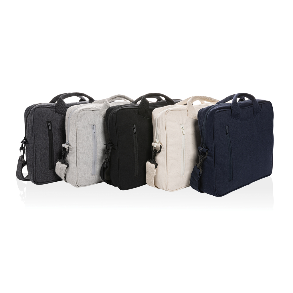 Laluka AWARE Laptop-Tasche 15,4 Zoll aus recycelter Baumwolle (XD Collection) – bedruckbar oder bestickbar Laluka AWARE Laptop-Tasche 15,4 Zoll aus recycelter Baumwolle (XD Collection) – bedruckbar oder bestickbar