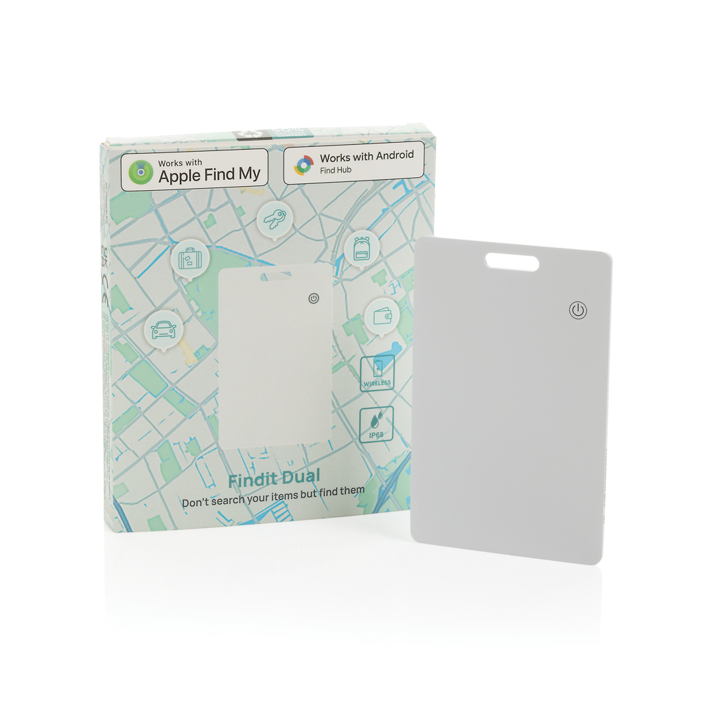 XD Collection Findit Dual — ultradünner Karten-Tracker mit Find My und Find Hub, mit Logo bedruckbar XD Collection Findit Dual — ultradünner Karten-Tracker mit Find My und Find Hub, mit Logo bedruckbar
