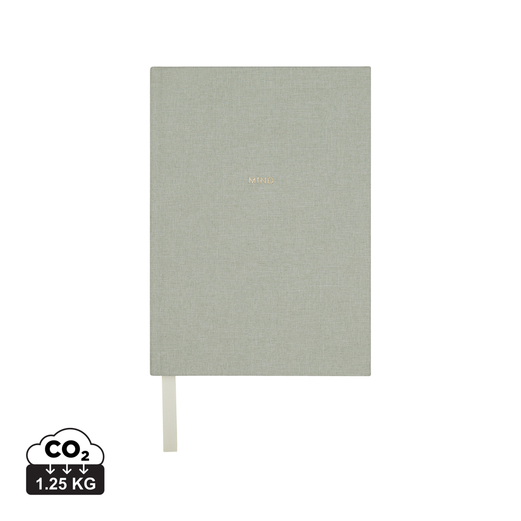 VINGA Mind Notizbuch A5 mit 73 % GRS-Recyclingpapier, bedruckbar