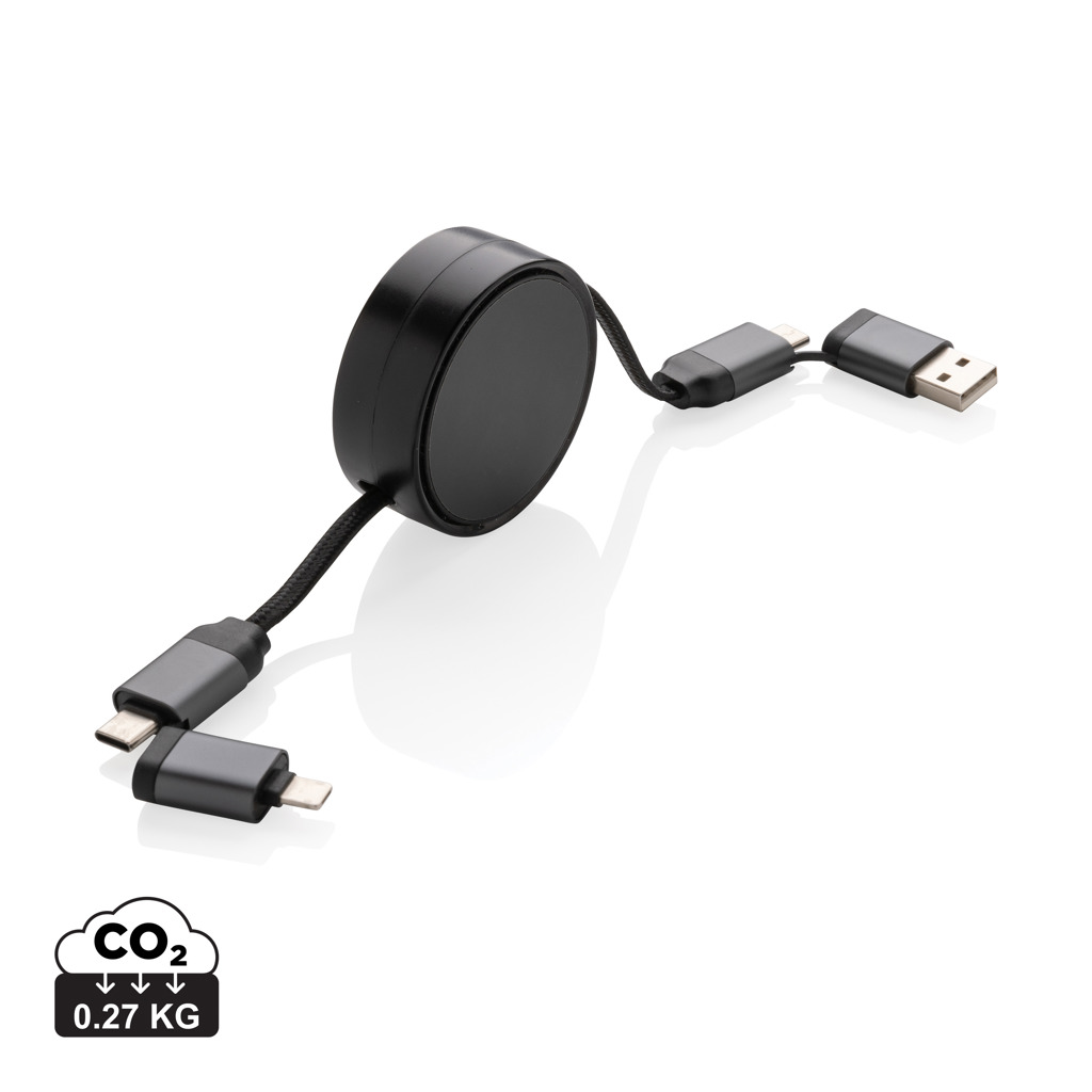 Terra RCS Aluminium 6-in-1 Kabel – Innovatives Werbegeschenk für Events