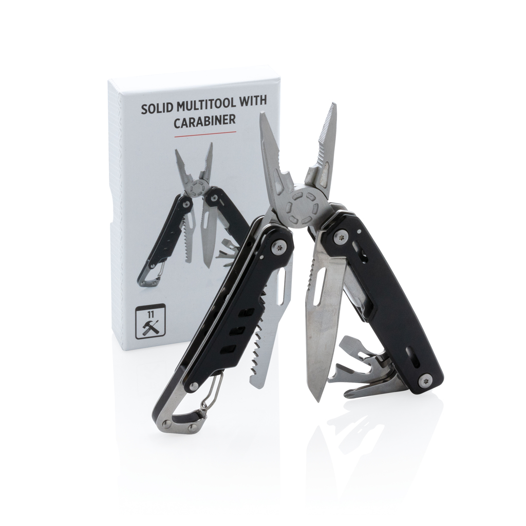 XD Collection Solid Multitool mit Karabiner – 11 Funktionen, Aluminium-Case, individuell bedruckbar XD Collection Solid Multitool mit Karabiner – 11 Funktionen, Aluminium-Case, individuell bedruckbar