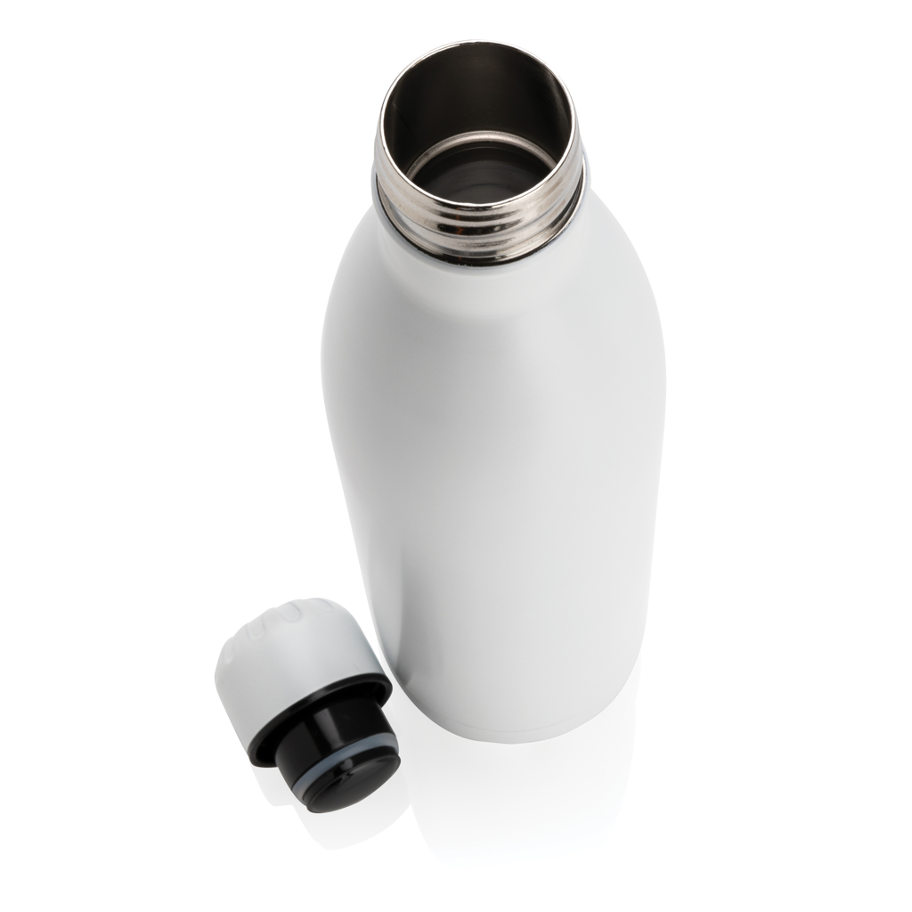 XD Collection Solid Color Vakuumflasche 750 ml aus Edelstahl mit Logo-Veredelung