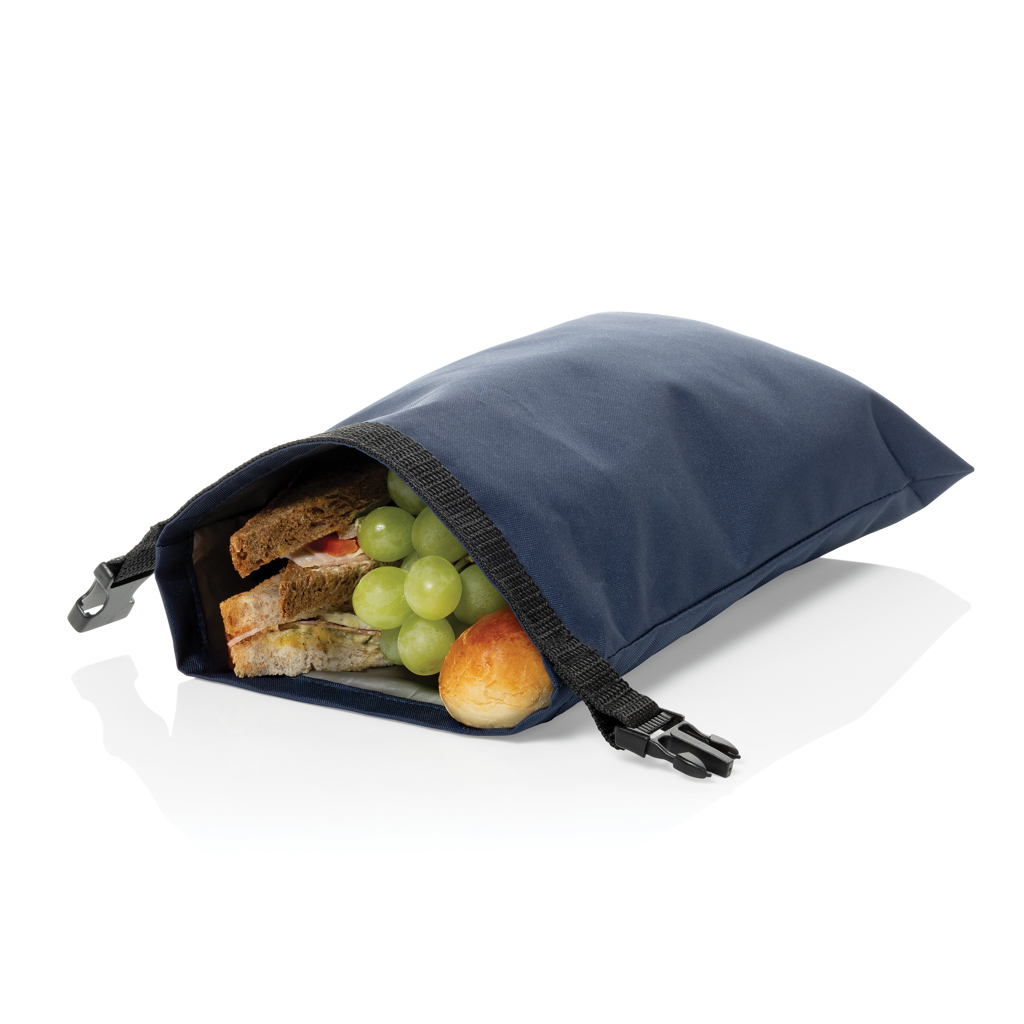 XD Collection Snackstrap faltbarer Lunchbag aus rPET, 30 × 20 cm, bedruckbar XD Collection Snackstrap faltbarer Lunchbag aus rPET, 30 × 20 cm, bedruckbar