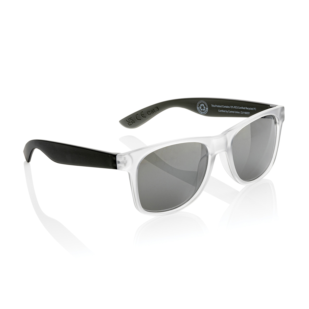 XD Collection Gleam Sonnenbrille aus RCS-recyceltem PC mit verspiegelten Gläsern XD Collection Gleam Sonnenbrille aus RCS-recyceltem PC mit verspiegelten Gläsern